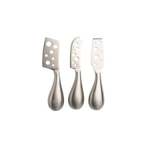 NNEDSZ 3pc Euroline Stainless Steel Cheese Knife Set Kitchen Cutlery - Silver
