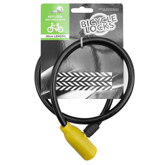 NNEDSZ 80cm Bicycle Lock with Keys Bike Scooter