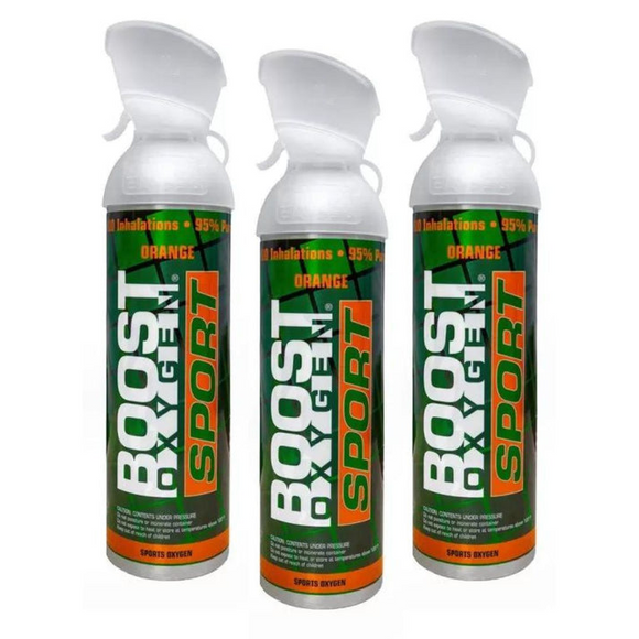 NNEDSZ 3x 10 Litres of Boost Sport Oxygen in a Can Supplemental - 200 Breath (Large)