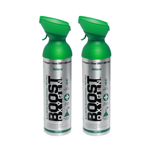 NNEDSZ 2pk 10 Litres of Boost Pure Oxygen in a Can Supplemental - 200 Breath (Large)