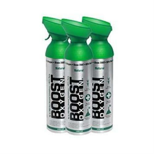 NNEDSZ 3pk 10 Litres of Boost Pure Oxygen in a Can Supplemental - 200 Breath (Large)