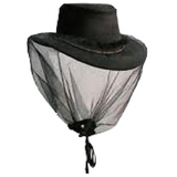 NNEDSZ Deluxe MOSQUITO HAT NET Head Protector Bee Bug Mesh Mozzie Insect Fishing Fly - Black