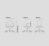 NNEDSZ UFOU Joyin Tail Designer Ergonomic Chair - Flamingo