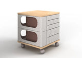 NNEDSZ UFOU Fitin Helix Modular Storage Cabinet Unit (5 Revolving Doors)