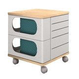 NNEDSZ UFOU Fitin Helix Modular Storage Cabinet Unit (5 Revolving Doors)