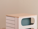 NNEDSZ UFOU Fitin Helix Modular Storage Cabinet Unit (5 Revolving Doors)