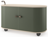 NNEDSZ UFOU Fitin Rollin Mobile Roller Shutter Cabinet - Storage with Adjustable Shelves & Wheels