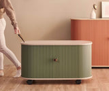 NNEDSZ UFOU Fitin Rollin Mobile Roller Shutter Cabinet - Storage with Adjustable Shelves & Wheels
