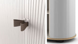 NNEDSZ UFOU Fitin Rollin Mobile Roller Shutter Cabinet - Storage with Adjustable Shelves & Wheels