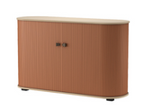 NNEDSZ UFOU Fitin Rollin Mobile Roller Shutter Cabinet - Storage with Adjustable Shelves & Wheels