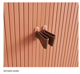 NNEDSZ UFOU Fitin Rollin Mobile Roller Shutter Cabinet - Storage with Adjustable Shelves & Wheels