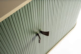 NNEDSZ UFOU Fitin Rollin Mobile Roller Shutter Cabinet - Storage with Adjustable Shelves & Wheels