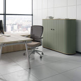 NNEDSZ UFOU Fitin Rollin Mobile Roller Shutter Cabinet - Storage with Adjustable Shelves & Wheels