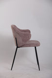 NNEDSZ Set of 2 Dining Chairs with Corduroy Cord Fabric in Pink