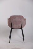 NNEDSZ Set of 2 Dining Chairs with Corduroy Cord Fabric in Pink