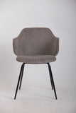 NNEDSZ Set of 2 Dining Chairs with Corduroy Cord Fabric in Grey