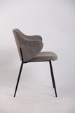 NNEDSZ Set of 2 Dining Chairs with Corduroy Cord Fabric in Grey