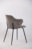 NNEDSZ Set of 2 Dining Chairs with Corduroy Cord Fabric in Grey