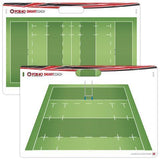 NNEDSZ Fox 40 Smart Coach Pro Rigid Carry Rugby & League Board - With Marker & Carry Bag