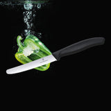 NNEDSZ 6x Victorinox Standard Wavy Edge Steak and Tomato Knife - Black