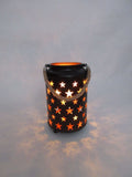 NNEDSZ 20cm Starry LED Lantern Light with Rope Handle Star Bedside Table Desk Lamp