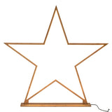 NNEDSZ 87cm Bamboo Star Table Lamp Desk Light LED Strip Modern Designer - Natural