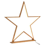 NNEDSZ 87cm Bamboo Star Table Lamp Desk Light LED Strip Modern Designer - Natural