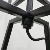 NNEDSZ Modern Dimmable Floor Lamp + Table Desk Lamp w/ Linen Shade Scandi - Matte Black