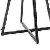 NNEDSZ Modern Dimmable Floor Lamp + Table Desk Lamp w/ Linen Shade Scandi - Matte Black