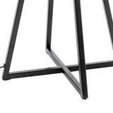 NNEDSZ Modern Scandi Metal Dimmable Table Desk Lamp w/ Linen Shade - Matte Black