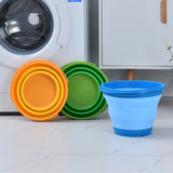 NNEDSZ 7 Litre Foldable Collapsible Silicone Bucket for Home/Hiking/Camping/Fishing - Blue