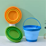 NNEDSZ 7 Litre Foldable Collapsible Silicone Bucket for Home/Hiking/Camping/Fishing - Blue