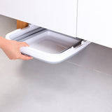 NNEDSZ 6x 9L Collapsible Laundry Folding Basket Wash Clothes w Handles Bin - Grey/White