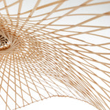 NNEDSZ Sophia Natural Hand-Woven Bamboo Wave Pendant Lamp - Small