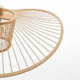 NNEDSZ Elysian Breeze Natural Hand-Woven Bamboo Wide Brim Pendant Lamp