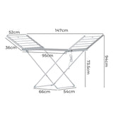NNEDSZ Electric Airer Heated Foldable Clothes Dryer Drying Indoor Folding Rack