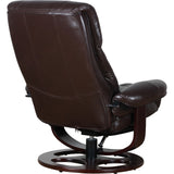 NNEDSZ Julio Faux Leather Premium Reclining Lounge Arm Chair w/ Ottoman Swivel Sofa