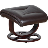 NNEDSZ Julio Faux Leather Premium Reclining Lounge Arm Chair w/ Ottoman Swivel Sofa