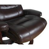 NNEDSZ Julio Faux Leather Premium Reclining Lounge Arm Chair w/ Ottoman Swivel Sofa