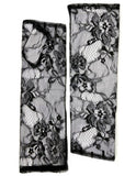 NNEDSZ Dents Womens Lace Fingerless Elbow-Length Gloves - Black - One Size