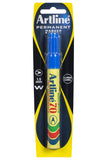 NNEDSZ 12x Artline 70 Permanent Marker 1.5mm Bullet Nib - Blue Bulk Pack