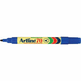 NNEDSZ 12x Artline 70 Permanent Marker 1.5mm Bullet Nib - Blue Bulk Pack