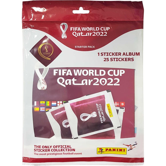 NNEDSZ Panini 2022 FIFA World Cup Soccer Football Qatar Sticker Starter Pack