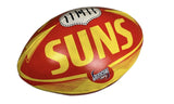 NNEDSZ Gold Coast Suns AFL Footy 8" Soft Touch Stress Ball Football