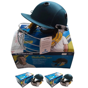NNEDSZ 3x Spartan MC LE Jnr Junior Cricket Helmet Youth - Medium Size - Green
