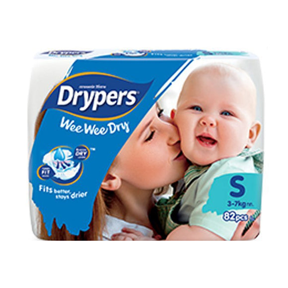NNEDSZ 1pk 82 Drypers Baby Wee Wee Dry Nappies Nappy Diapers - Small 3-7Kg Diapers