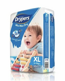 NNEDSZ 50pk Drypers Wee Wee Dry Disposable Diapers Nappies Nappy - XL 12-17kg