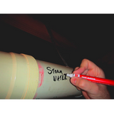 NNEDSZ 1 Pack of 12 Wurth Paint Markers Drawing Pens - Assorted Black Red White Yellow