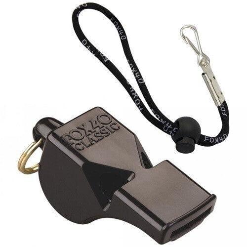 NNEDSZ Fox 40 Classic Whistle Outdoor Safety Sports Referee Football Soccer - Black
