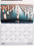 NNEDSZ 2025 Calendar Rectangle Wall Calendar 16 Months Hanging Planner Victoria Souvenir